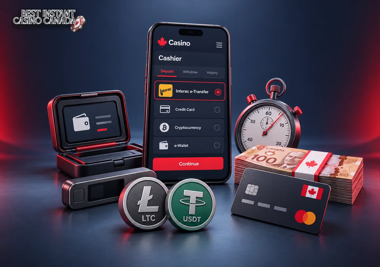 Interac, crypto and other withdrawal methods compared by speed
